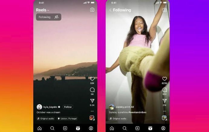 Instagram aggiunge il filtro “Following” nella scheda Reels