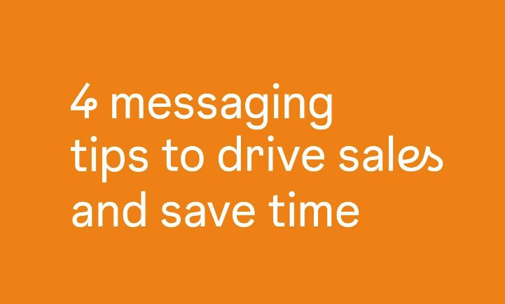 4 consigli di messaggistica per aumentare le vendite [Infografica]