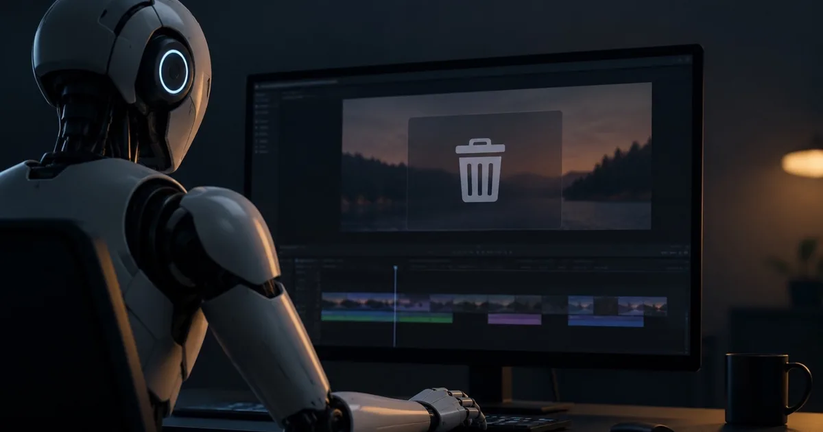 File video cancellati da un agente di intelligenza artificiale